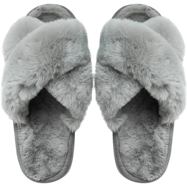 Winter Luxury Fur Slippers